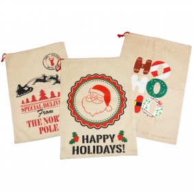 Worek jutowy na prezenty, 70 cm