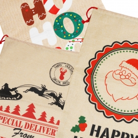 Worek jutowy na prezenty, 70 cm