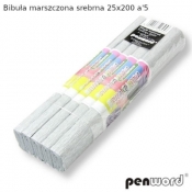 Bibuła marszczona srebrna 25x200 (5szt)