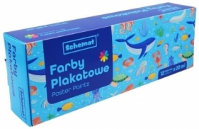 Farby plakatowe 20ml 12 kolorów