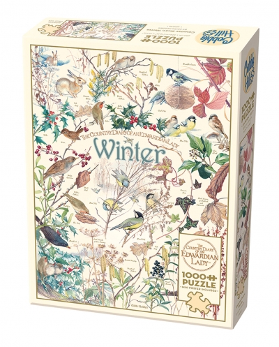 Puzzle 1000 Ludowy pamiętnik Zima 112705