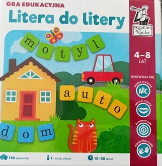 Gra edukacyjna. Litera do litery. Kapitan Nauka 4-8 LAT