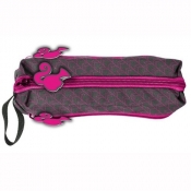 Piórnik trzykomorowy Barbie szaro-różowy (BAG-007 Barbie)