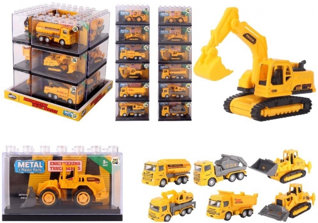 <img src='https://webimage.pl/pics/954/2/d5903943012954.jpg' style='height:440px' /> Autko w klocku 1:64 budowlane MIX