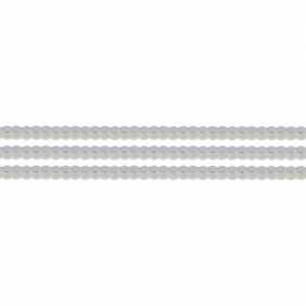 Sznurek z cekinów 2m - biały (363644)