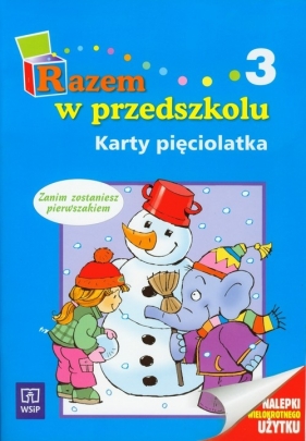 Razem w przedszkolu Karty pięciolatka część 3 - Łada-Grodzicka Anna, Piotrowska Danuta