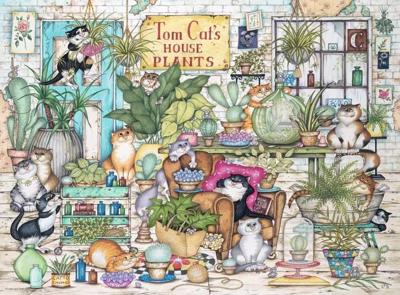 Ravensburger, Puzzle 500: Crazy Cats (12000695)
