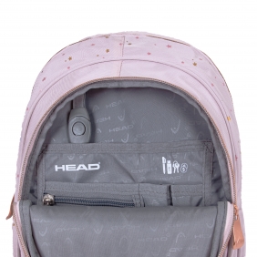 Plecak trzykomorowy HEAD Golden Effect - Rose Gold, AB330