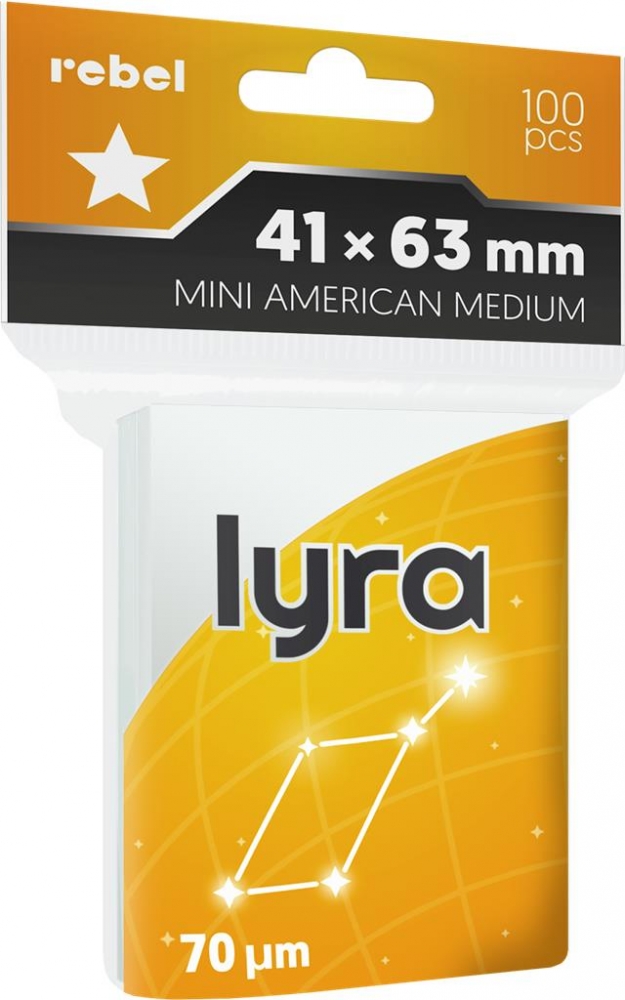 Koszulki na karty 41x63mm - Lyra Medium, 100 szt.