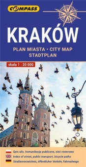 Kraków - plan miasta 1:20 000 - praca zbiorowa
