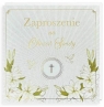  Zaproszenie Chrzest 5szt