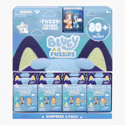 Miękkie Figurki Bluey Fuzzies Surprise 2 sztuki mix wzorów BLU19294