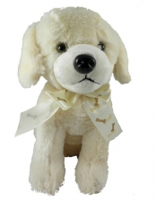 Piesek Zak kremowy 25cm siedzący (4395) - <br />