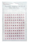 Kryształki samoprzylepne 6 mm 100 szt Pink