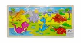 Puzzle drewniane dinozaury