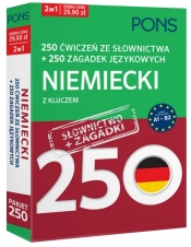 250 ćwiczeń ze słownictwa Niemiecki+ 250 zagadek