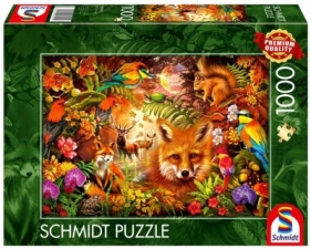 Puzzle PQ 1000 Kwiaty, futro i pióra G3