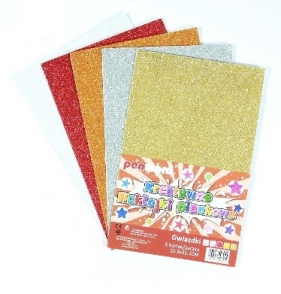 Naklejki piankowe gwiazdki 20,3x31,20cm 5szt