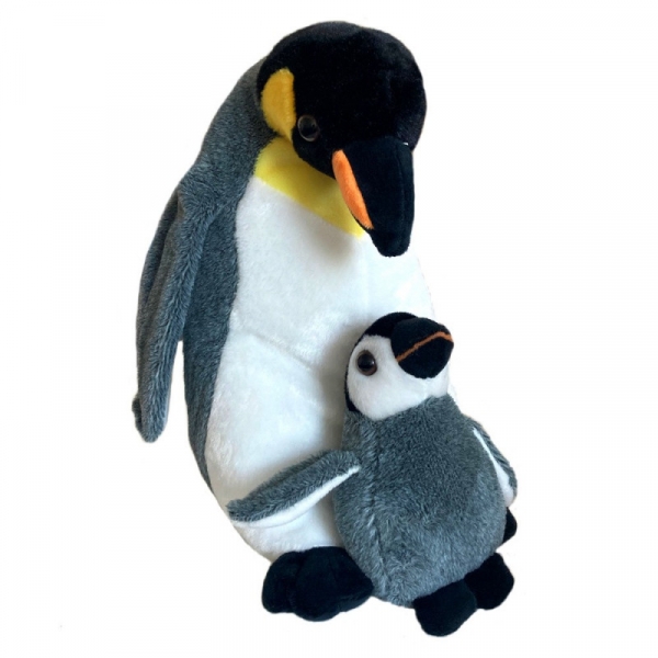 Maskotka Pingwin z dzieckiem 33 cm (13876)
