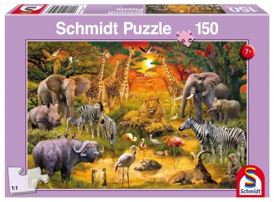 Puzzle 150 Zwierzęta w Afryce G3