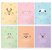 Zeszyt A5/16k kratka - Pastel Cute, 1 szt