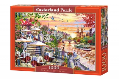 Puzzle 1000 Romantic City Sunset
