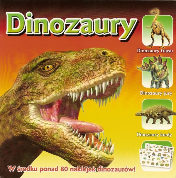 Mini encyklopedia z naklejkami Dinozaury