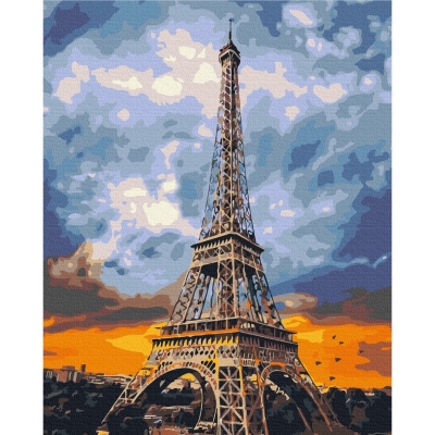 Malowanie po numerach BRUSHME 40x50 cm żelazna dama Paryża