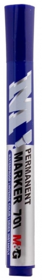 Marker suchościeralny 1-3 mm niebieski (10szt) M&G