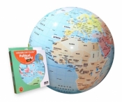 Globus 42 cm- Polityczny Świat, piłka