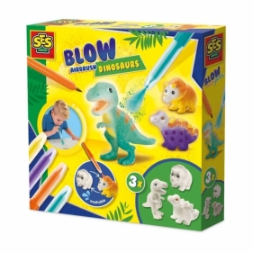 Pisaki z aerografem Dinozaury 3szt