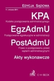Kodeks postępowania administracyjnego Postępowanie egzekucyjne w administracji Prawo o postępowaniu przed sądami administracyjnymi