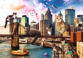 Puzzle 1000: Funny Cities - Koty w Nowym Jorku (10595)