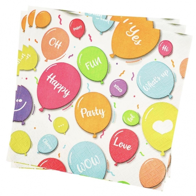 Serwetki Happy Balloons 20szt