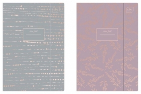 Teczka z gumką A4+ Metallic Rose Gold (10szt)