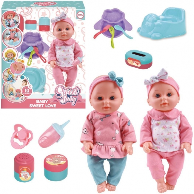 Lalka bobas z głosem i akcesoriami