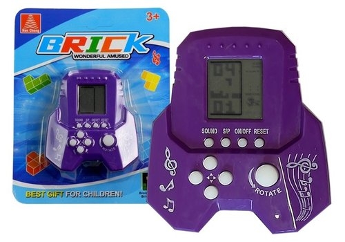 Gra elektroniczna Tetris Bricks rakieta fioletowa