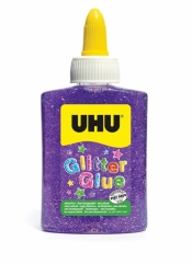 Klej brokatowy UHU glitter 88 ml. Fioletowy (U 49995)