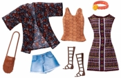 BARBIE Ubranka + akcesoria 2pak, Boho (FCT81)
