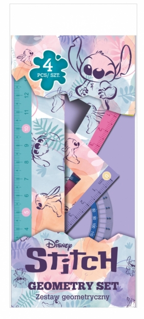 Coolpack, Zestaw geometryczny Disney Fashion - Stitch pastel, 4 szt. (91958PTR)