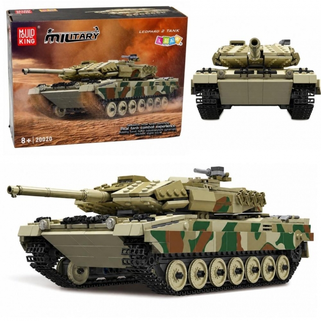 <img src='https://webimage.pl/pics/958/1/d5907990201958.jpg' style='height:440px' /> Klocki konstrukcyjne czołg Leopard R/C 1100el