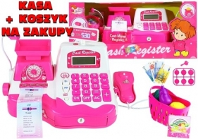 Kasa fiskalna Zabawa w sklep + koszyk z warzywami - <br />