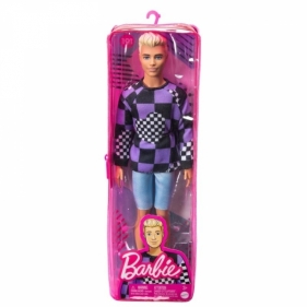 Lalka Barbie Ken Fashionistas blondyn bluza fioletowa (GYG88/HBV25)