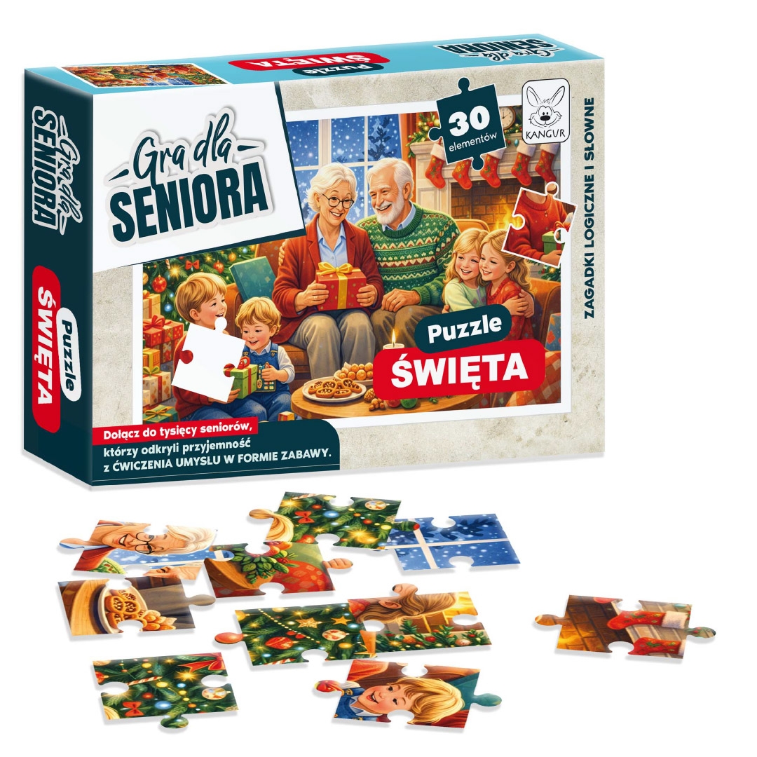 Gra dla Seniora. Puzzle Święta