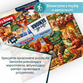 Gra dla Seniora. Puzzle Święta
