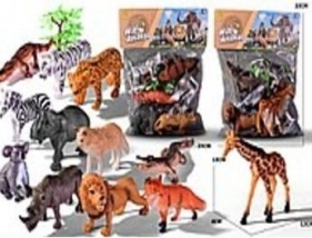 Zestaw dzikich zwierząt 6szt