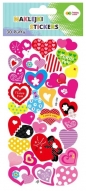 Naklejki 3D Puffy - For You Hearts, 10 x 20 cm, Happy Color