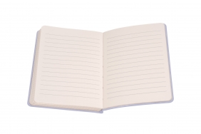 Notes z długopisem A6 w pudełku - Liliowy