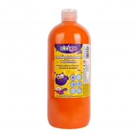 Strigo, Farba plakatowa w butelce, 1000 ml - pomarańczowa