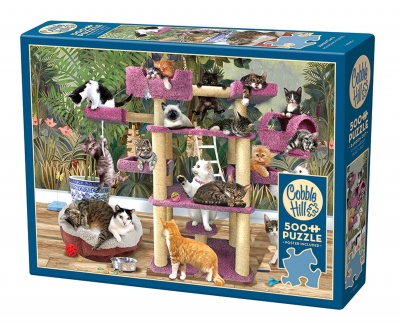 <img src='https://webimage.pl/pics/959/0/d625012450959.jpg' style='height:440px' /> Puzzle 500 Drapak dla kota 113053